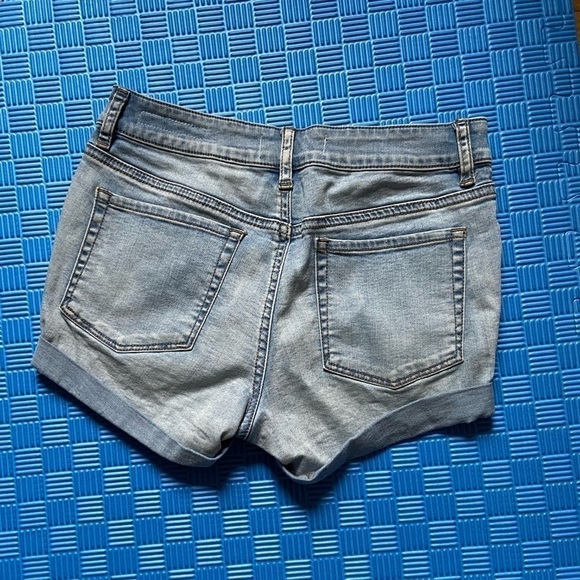Pacsun button fly folded hem jean shorts size 26 - Picture 2 of 4
